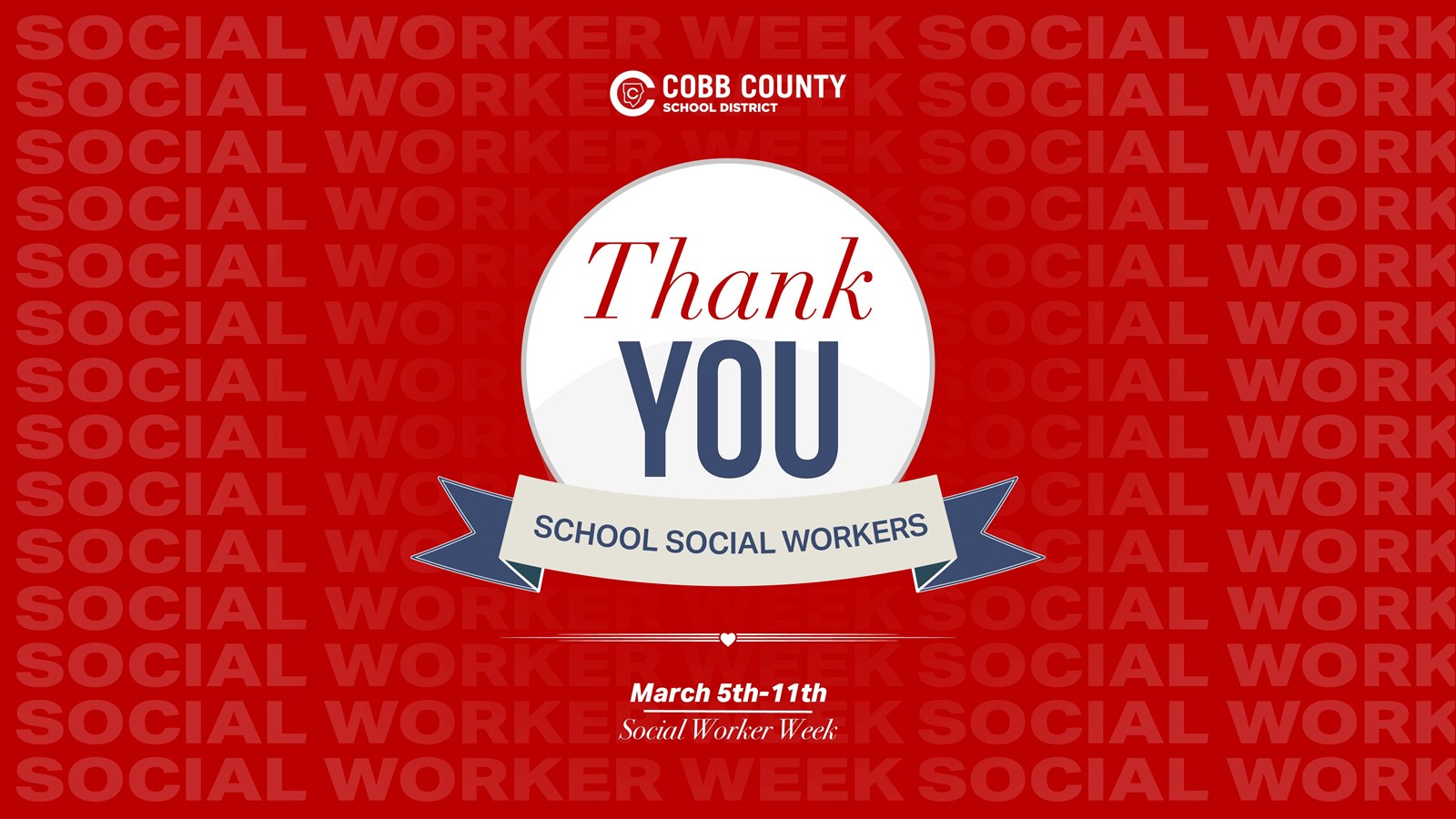 School Social Work Thank You